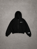 Cool Fly Signature Wing Zip Hoodie - Black & White