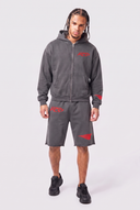 Cool Fly Wing Zip Tracksuit - Grey & Red