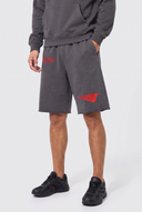 Cool Fly Signature Wing Shorts - Grey & Red